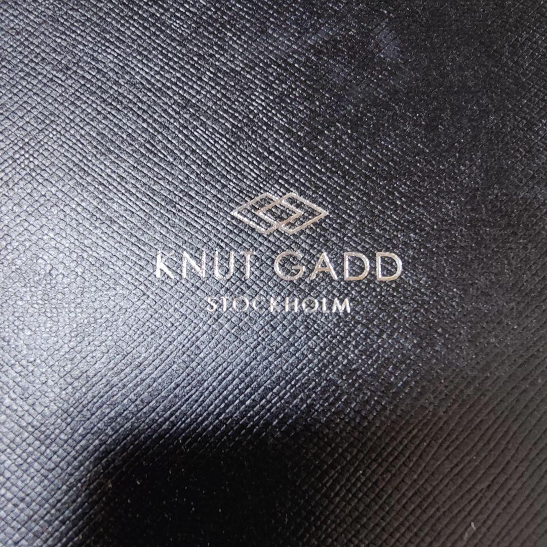 KNUT GADD/クヌートガッド　クロノグラフ 　クォーツ　メンズグレーレザー