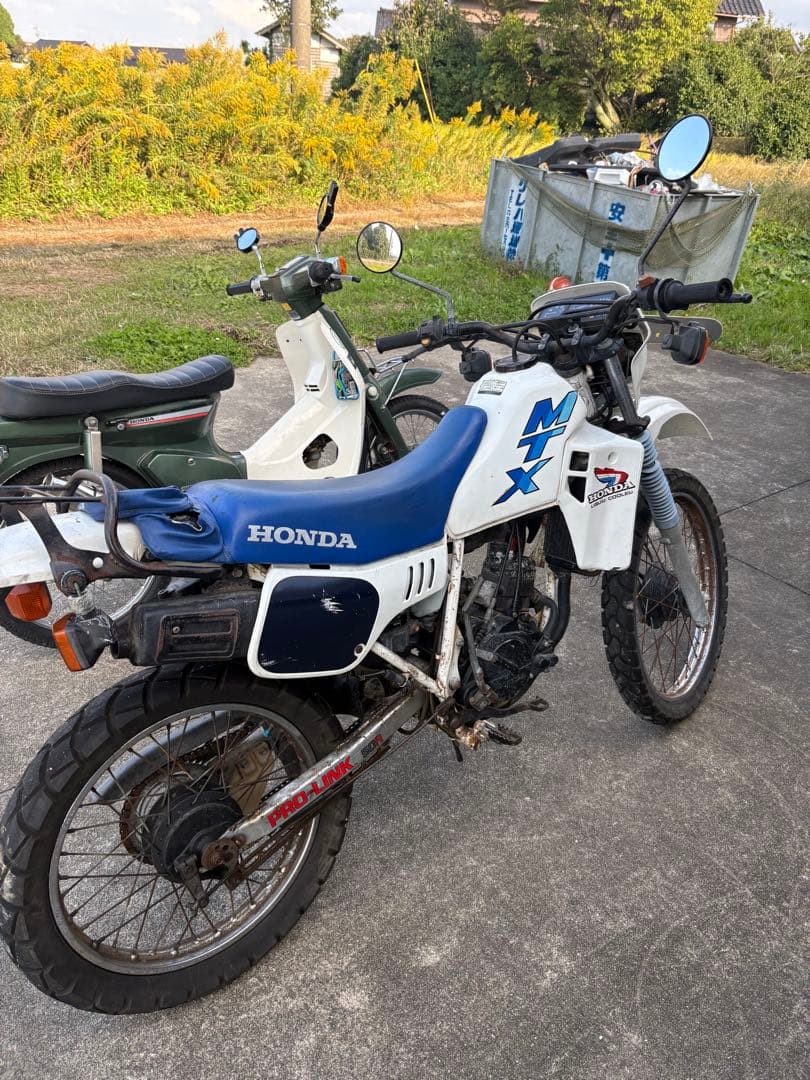 HONDA MTX 50r オフロードバイク ホワイト/ブルー
