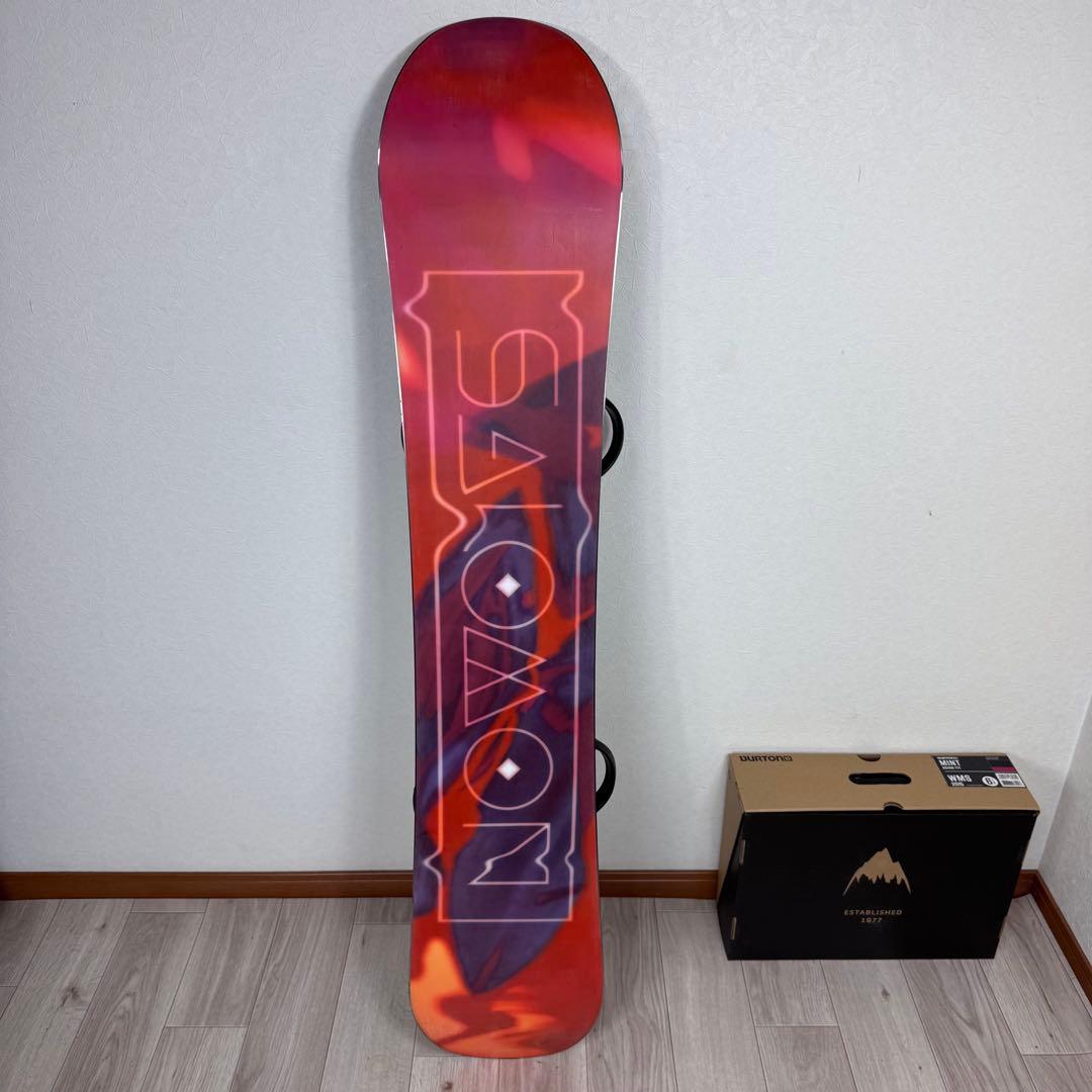 SALOMON レディーススノーボードセット 143cm ブーツ24.5cm