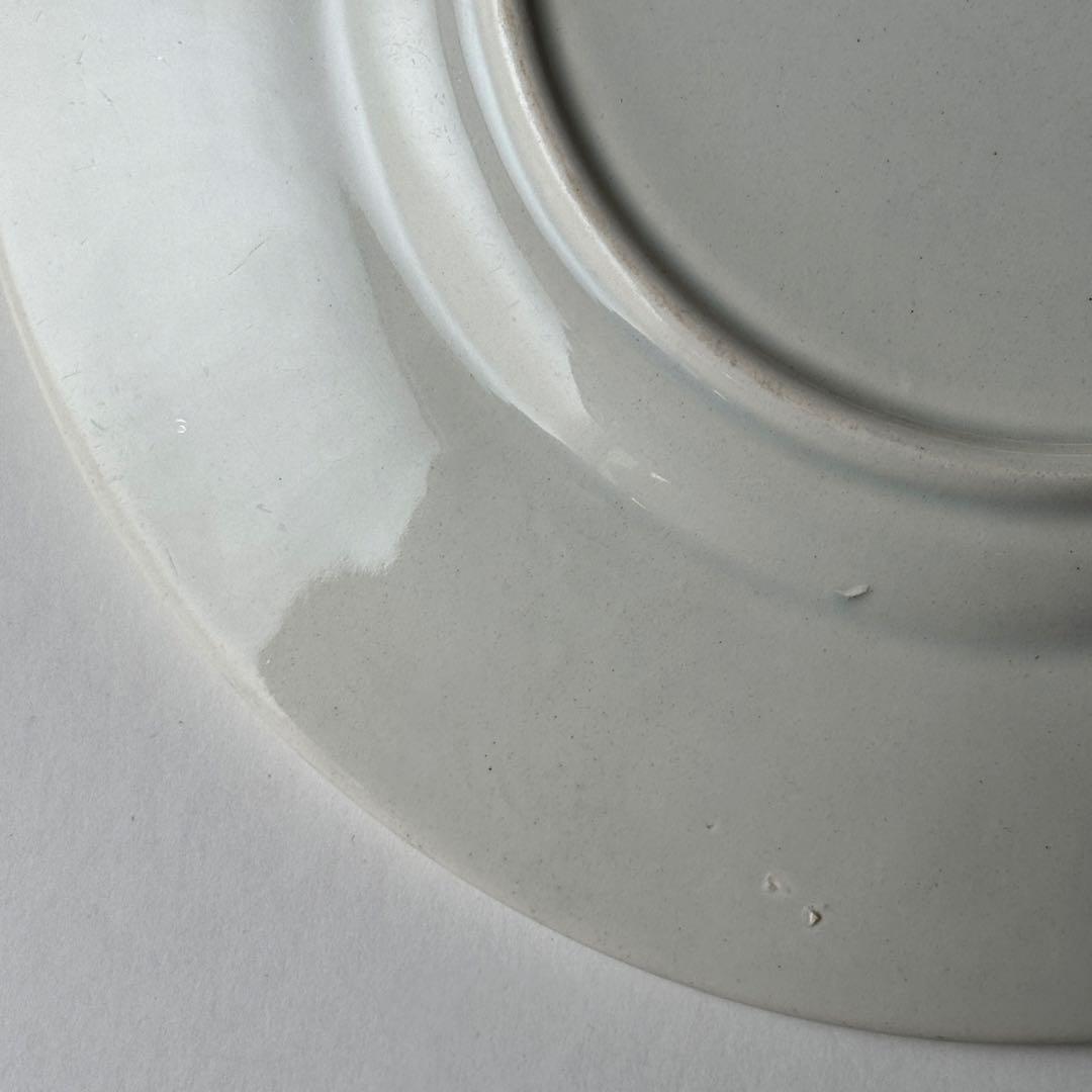 フランスアンティーク　クレイユモントロー　creil レリーフ　デザート皿