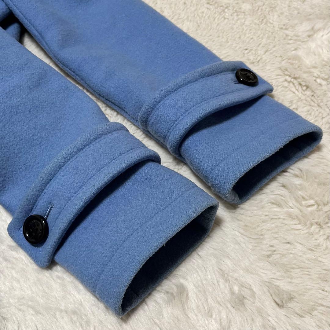 希少　ブルーレーベルクレストブリッジ　ダッフルコート　ロング　水色　38 M