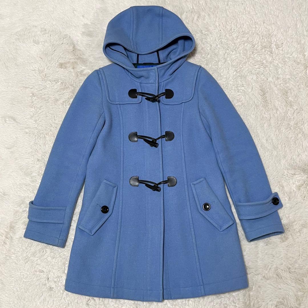 希少　ブルーレーベルクレストブリッジ　ダッフルコート　ロング　水色　38 M