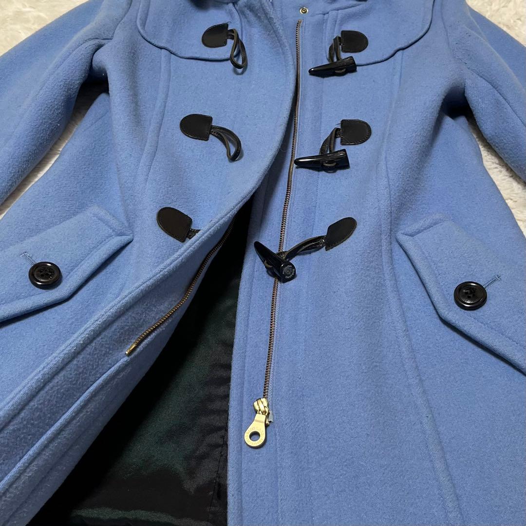 希少　ブルーレーベルクレストブリッジ　ダッフルコート　ロング　水色　38 M