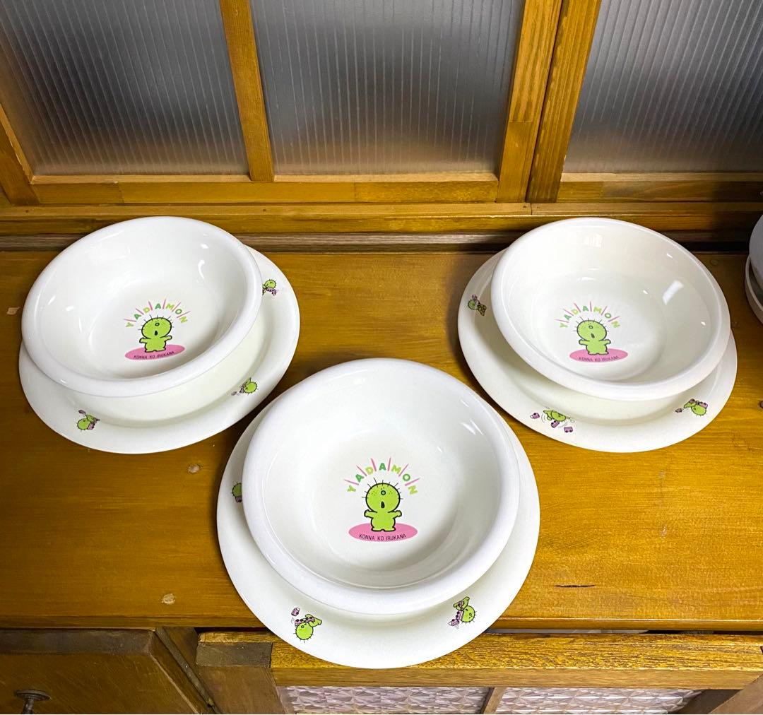 ドムドムバーガー非売品KONNA KO IRUKANAお皿・サラダボウルのセット