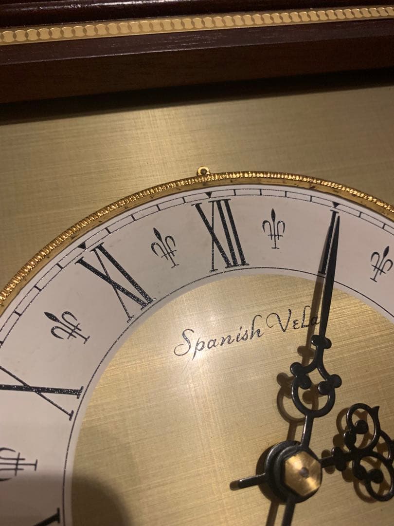 中古Aichi Tokei spanish vela振り子時計 ゼンマイ式柱時計