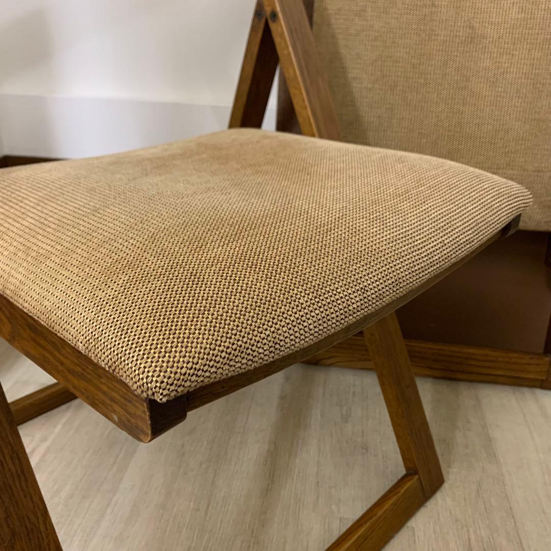 浜本工芸 折りたたみ椅子 2脚set チェア オーク材 B