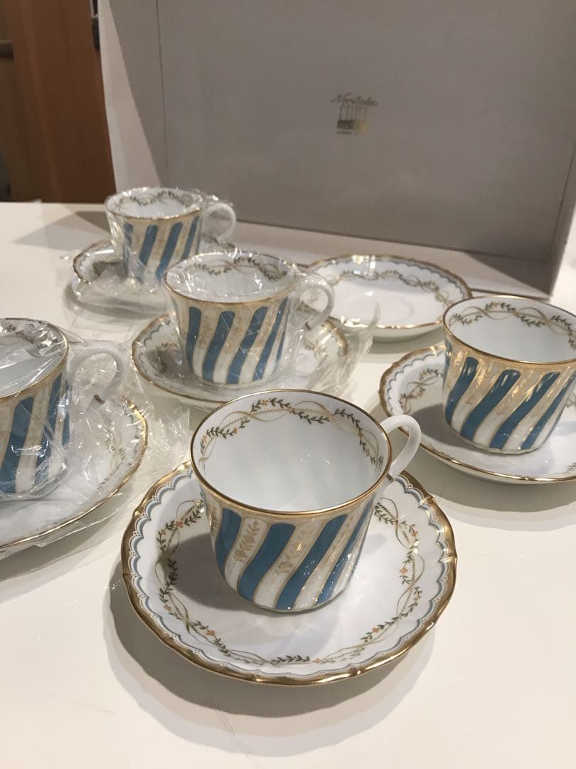 希少【未使用】Noritake ダイヤモンドコレクション カップ＆ソーサー5客