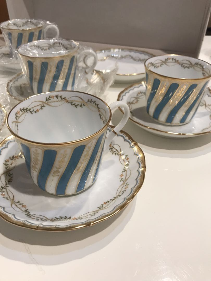 希少【未使用】Noritake ダイヤモンドコレクション カップ＆ソーサー5客