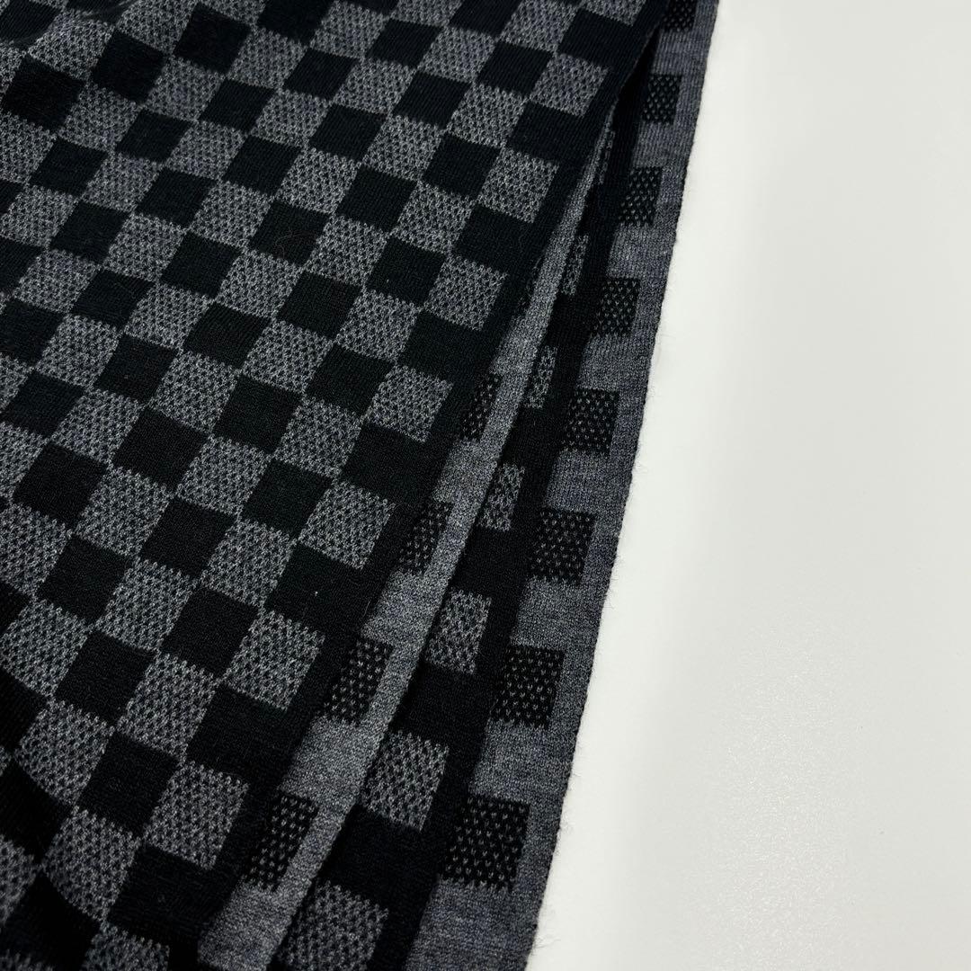 【極美品】LOUIS VUITTON ルイヴィトン ダミエ カシミア マフラー