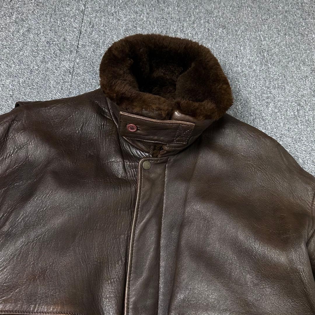 90s G-1 羊革 レザージャケット フライトジャケット g1 本革 ブルゾン