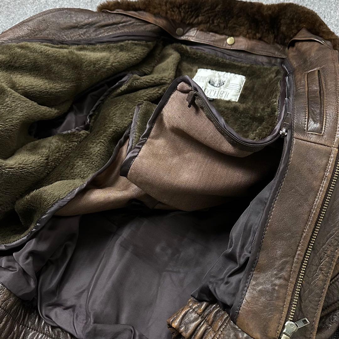 90s G-1 羊革 レザージャケット フライトジャケット g1 本革 ブルゾン