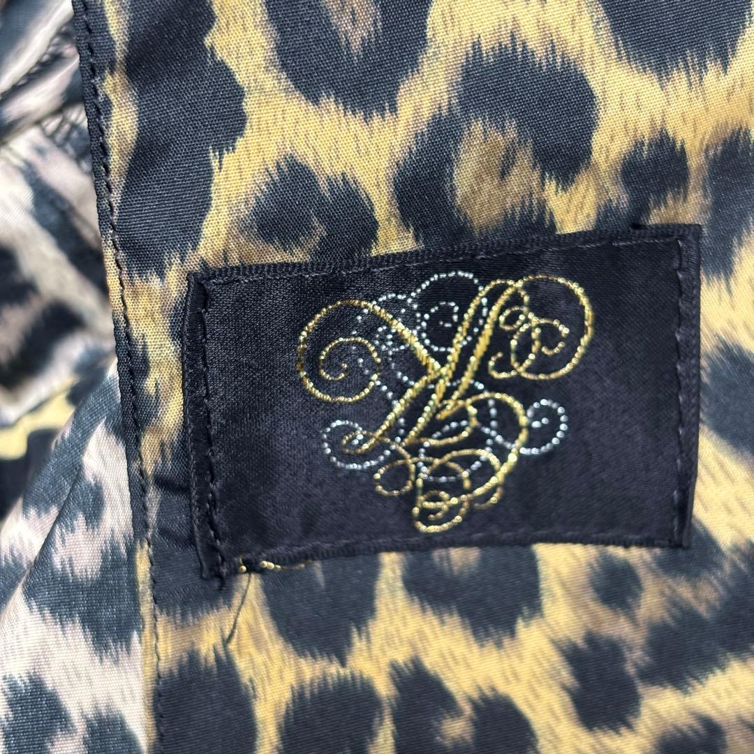 ★美品★ 伊太利屋 ヒョウ柄 トレンチ Mサイズ 日本製