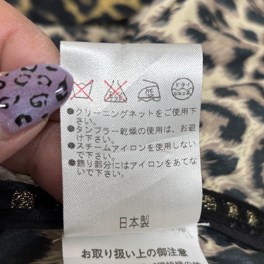 ★美品★ 伊太利屋 ヒョウ柄 トレンチ Mサイズ 日本製