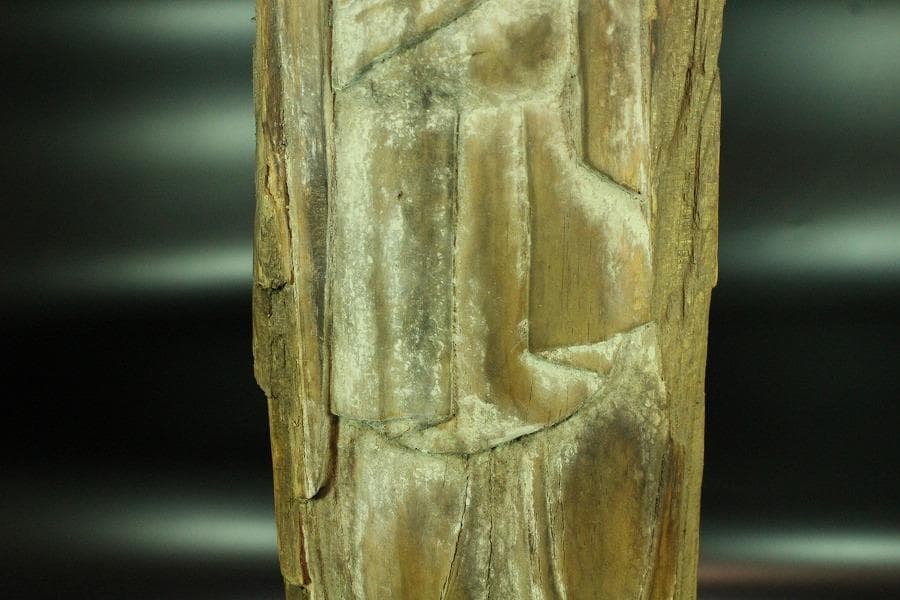 仏教美術 木彫 十一面観音 古 仏像 時代物(K-YC395)