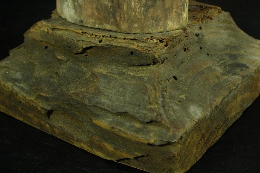 仏教美術 木彫 十一面観音 古 仏像 時代物(K-YC395)