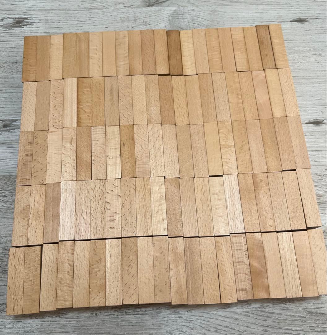 小さな大工さん積み木　40mm着尺直方体100個