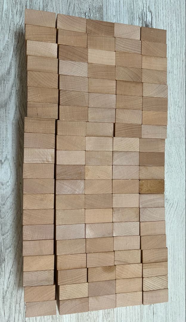 小さな大工さん積み木　40mm着尺直方体100個