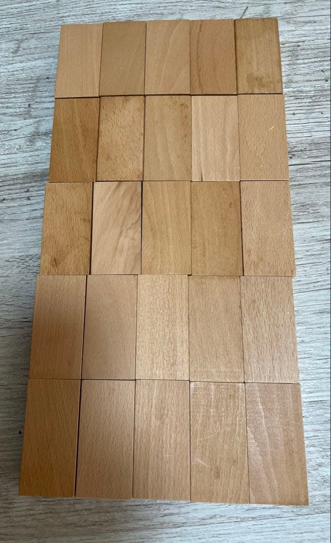 小さな大工さん積み木　40mm着尺直方体100個