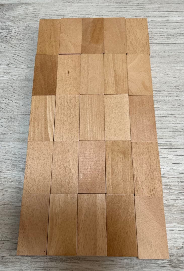 小さな大工さん積み木　40mm着尺直方体100個