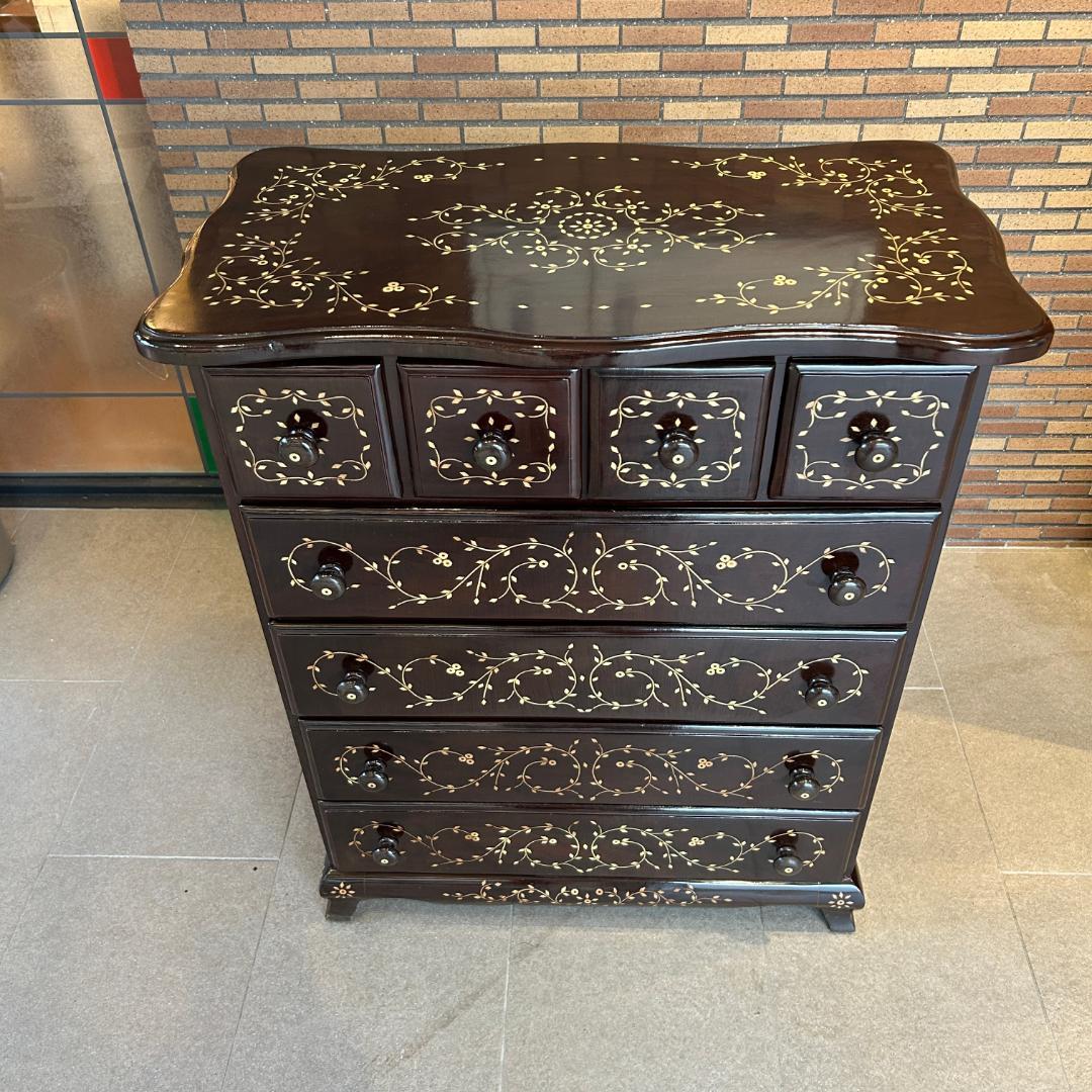 ♥無垢の象嵌細工　輸入チェスト　小引き出し アンティーク