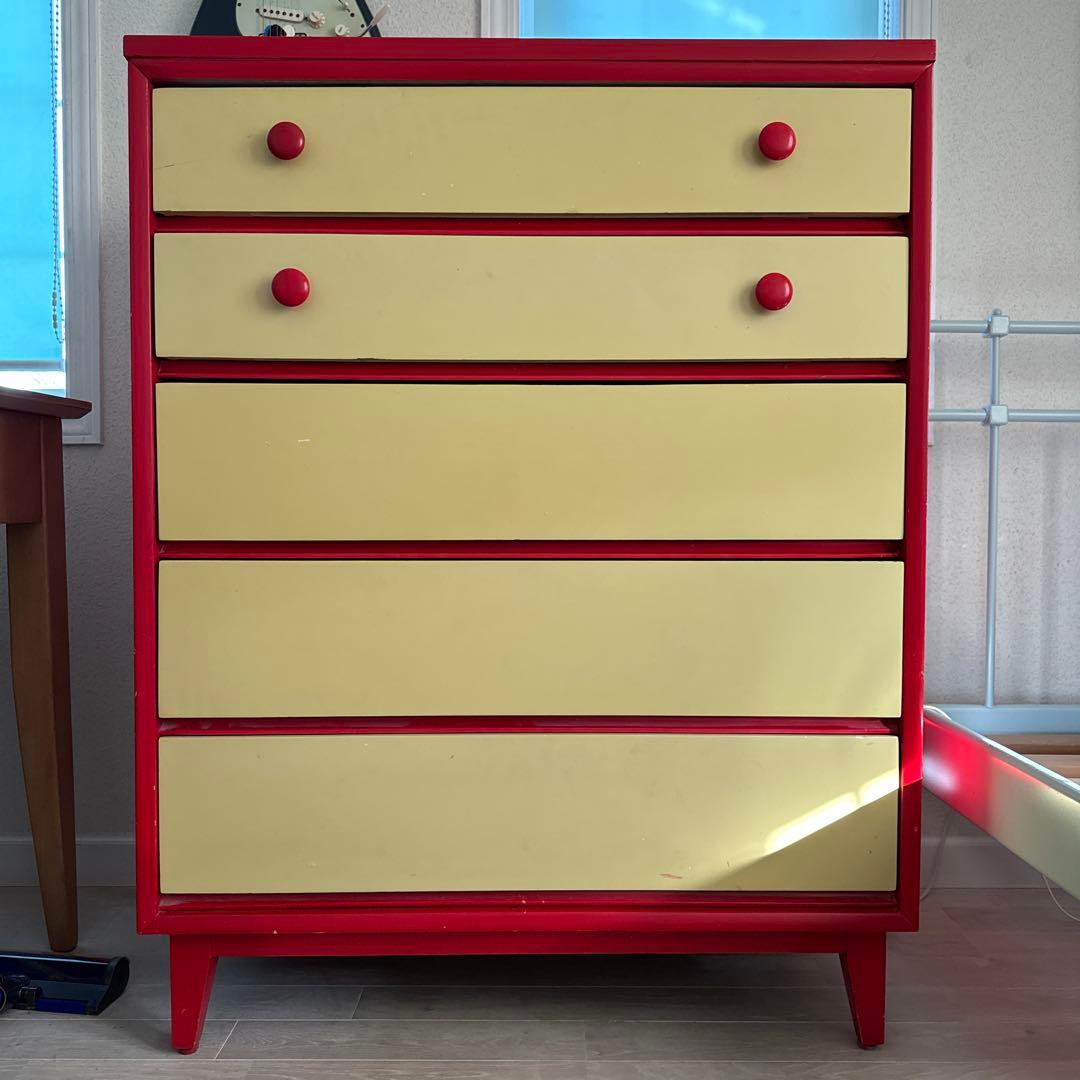 ヴィンテージ5段チェスト