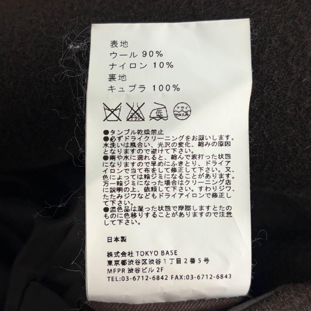 ☆美品☆ユナイテッドトウキョウ　ステンカラーコート　メリノウール　Lサイズ