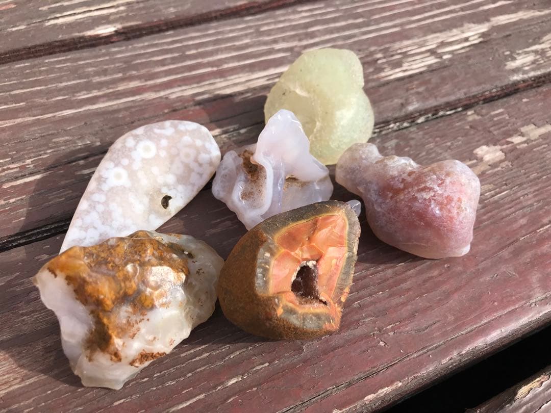 ゴビ石−1201 ゴビ瑪瑙　原石セット　大粒