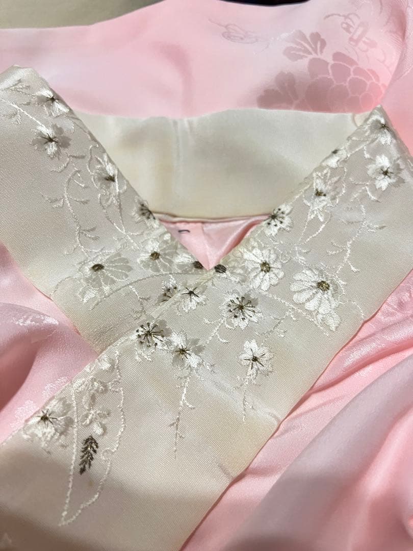 あんず✨　振袖＆刺繍付き半衿長襦袢の2点セット✨