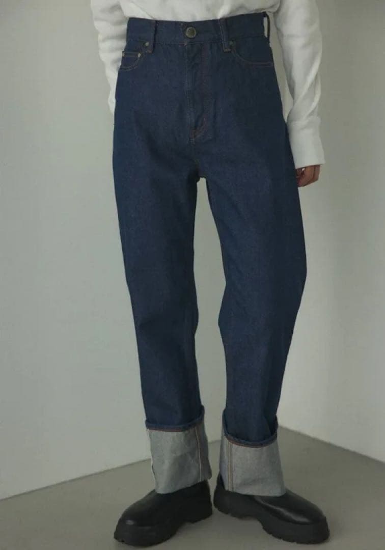 【新品】selvedge one wash denim 25 デニム セルビッジ