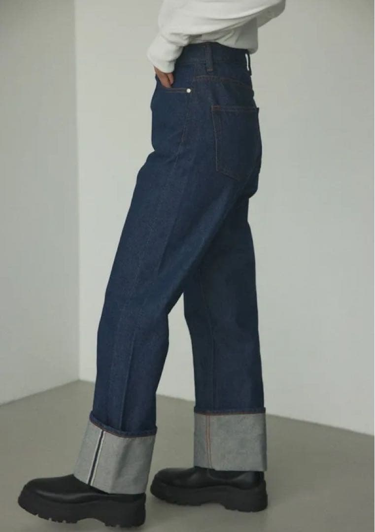 【新品】selvedge one wash denim 25 デニム セルビッジ