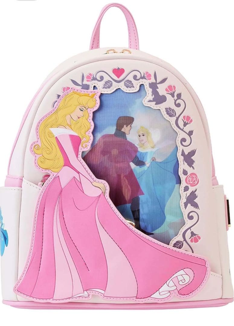Loungefly ピンクオーロラ姫 リュックサックバックパック 眠れる森の美女