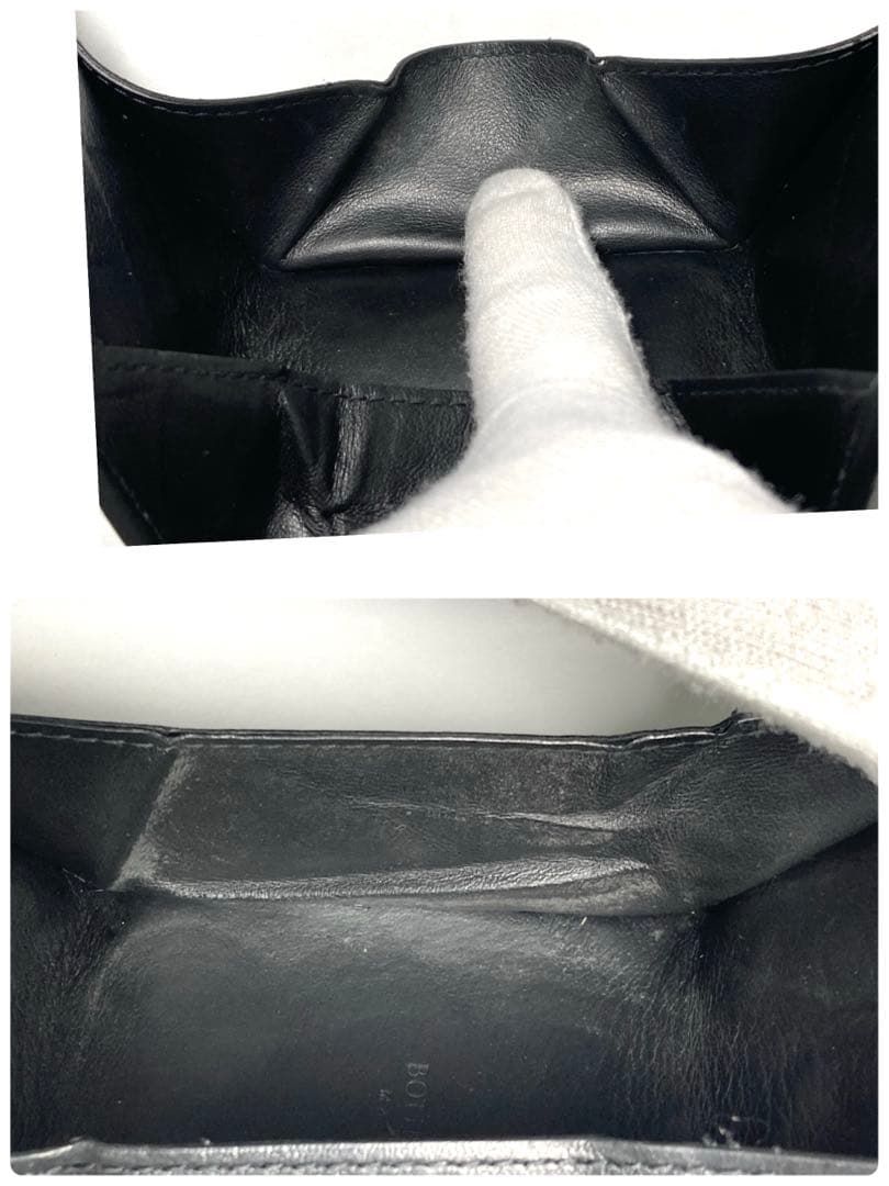 ボッテガヴェネタ　イントレチャート　レザー　ケース　RFID ブラック