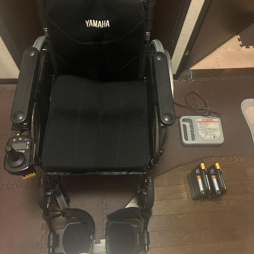 YAMAHA 電動車椅子 黒色 2個バッテリー付き