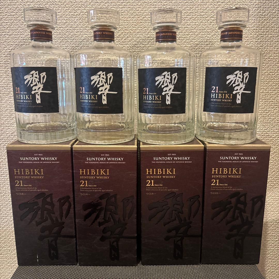 【空瓶】響21年　4本セット