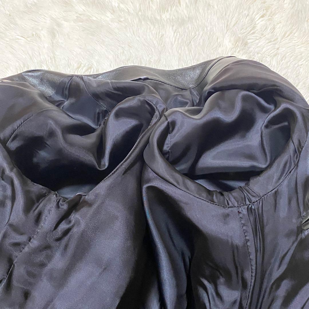 美品✨Paul smith トレンチコート 牛革 レザー 黒 ベルト M