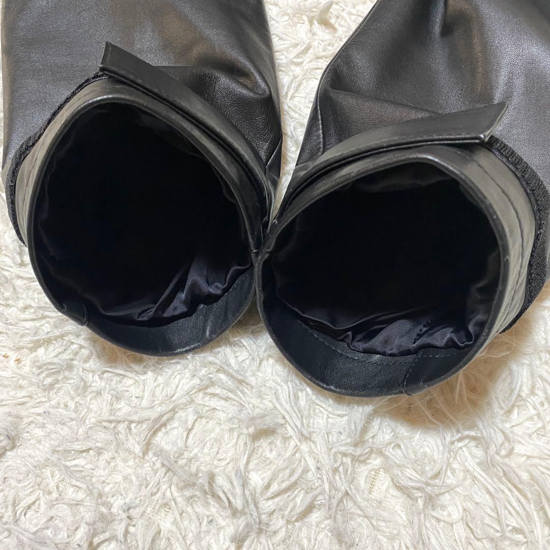 美品✨Paul smith トレンチコート 牛革 レザー 黒 ベルト M