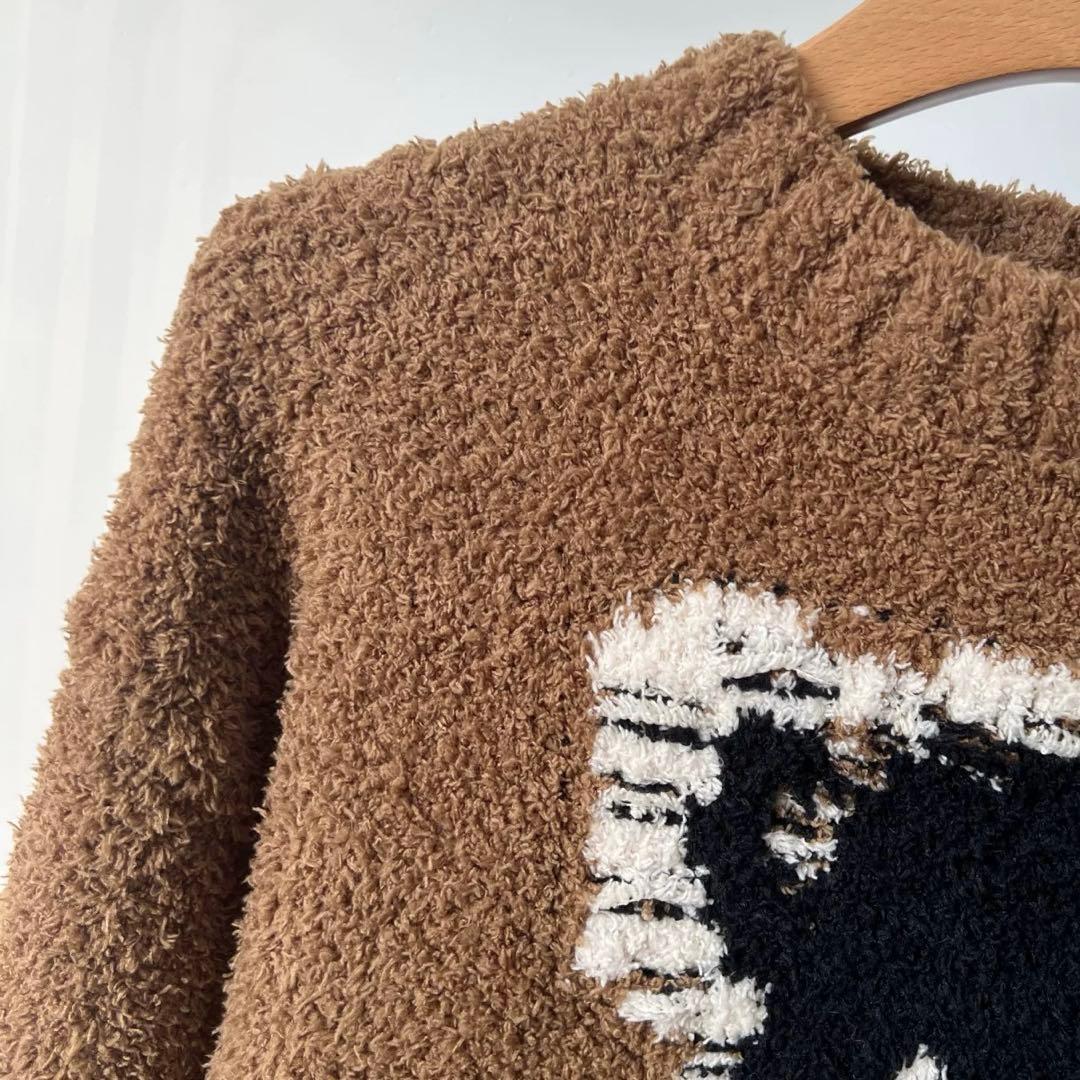 25AW Acne studios ブラウン クマモチーフ セーター S