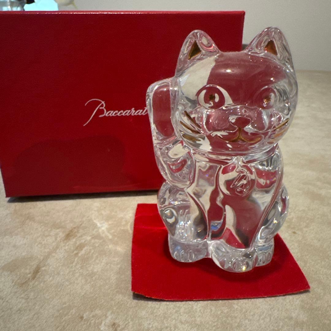 Baccarat クリスタル 招き猫