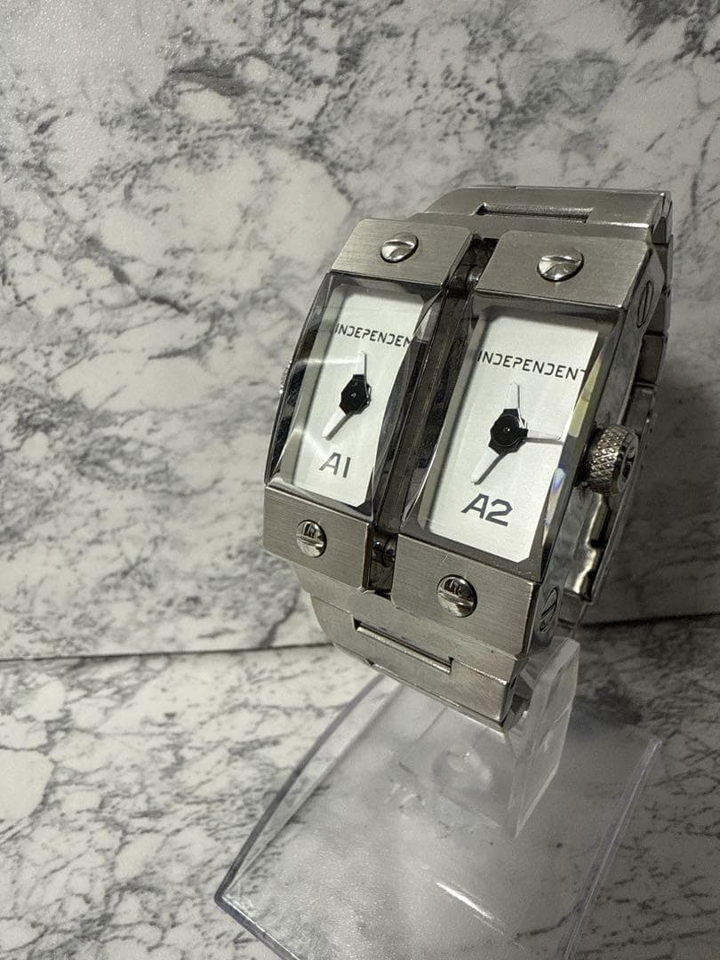 INDEPENDENT デュアルフェイス 腕時計 A1/A2 動作良好