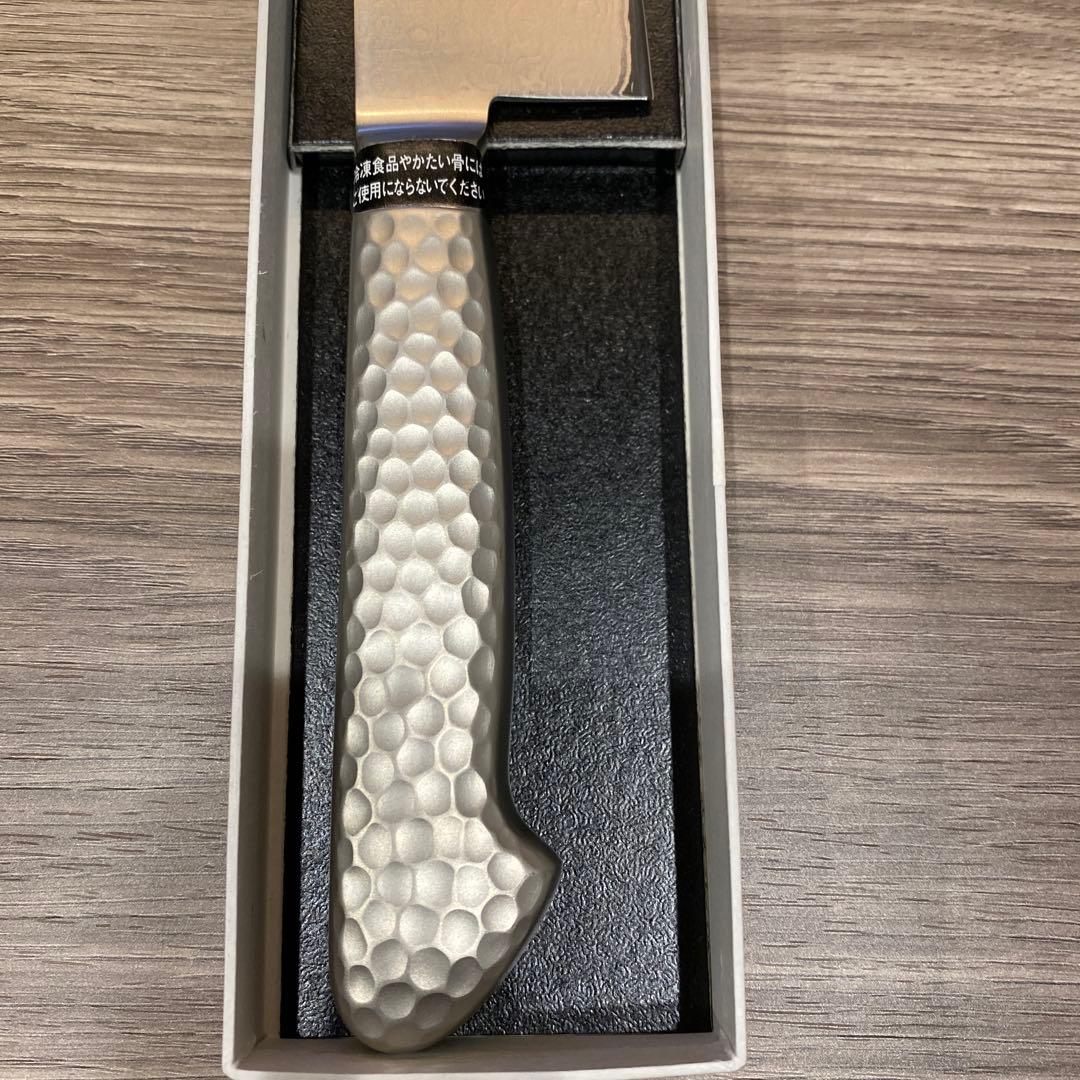 千葉刃物光月作牛刀共柄ダマスカス包丁180ミリ