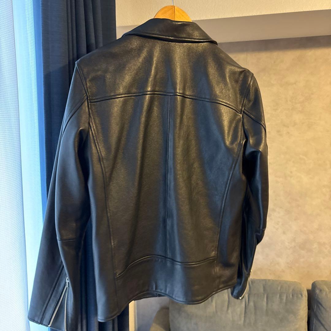 niko and... ラムレザージャケット　ダブル　ブラック　L
