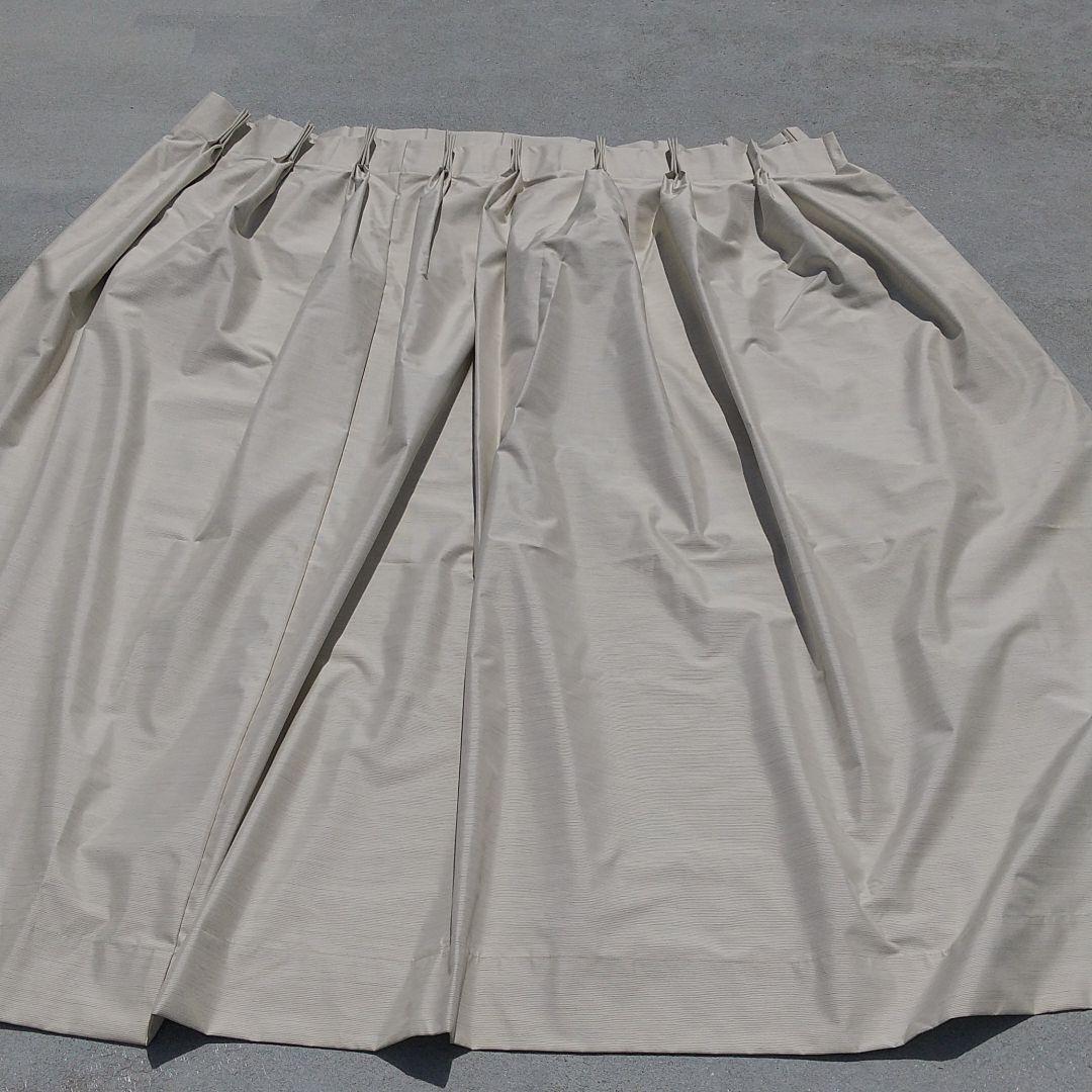 オーダーメイドカーテン横長1枚ベージュシャンパン一級遮光