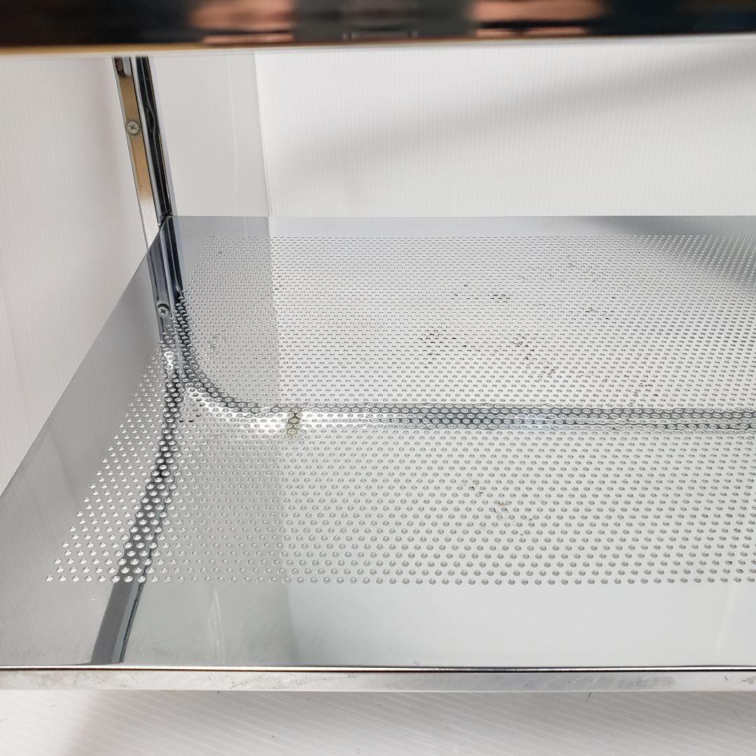 レトロ　ガラステーブル　センターテーブル　シルバー　アイアンフレーム