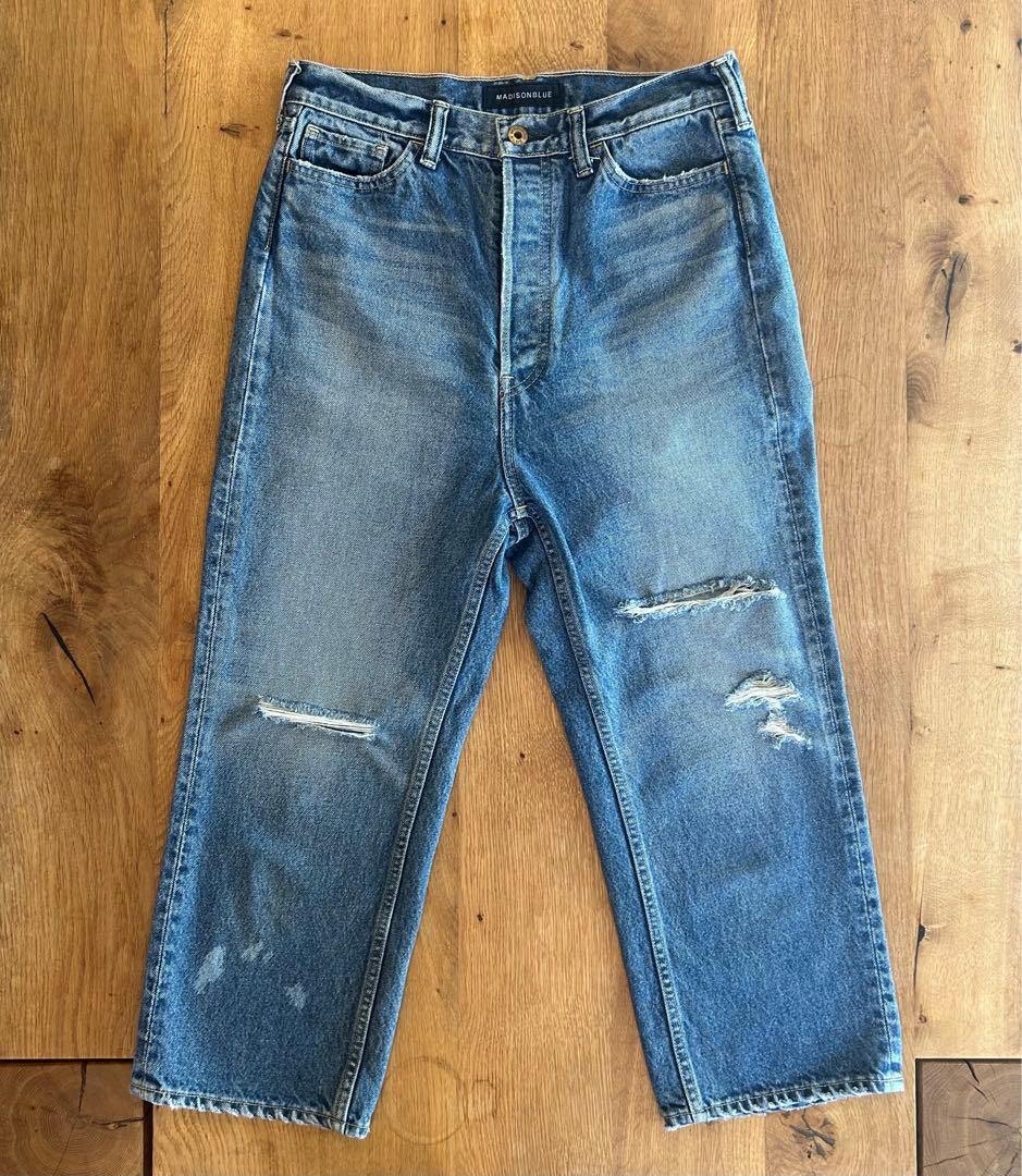[MADISONBLUE]CRASHED SAROUELデニム 01