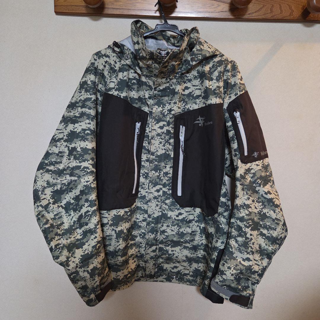 フォックスファイヤー　レインジャケット　上下セット　カモ