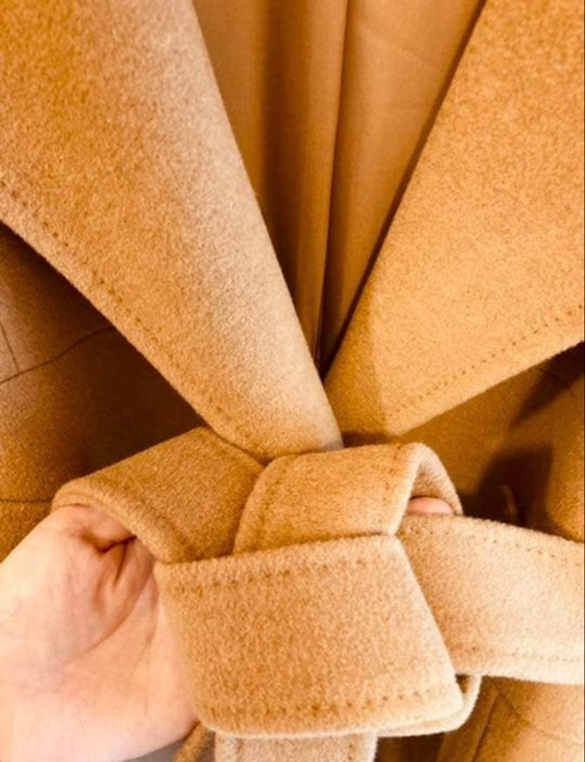 シトラスノーツ アンゴラ・キャメル混 上質ロングコート