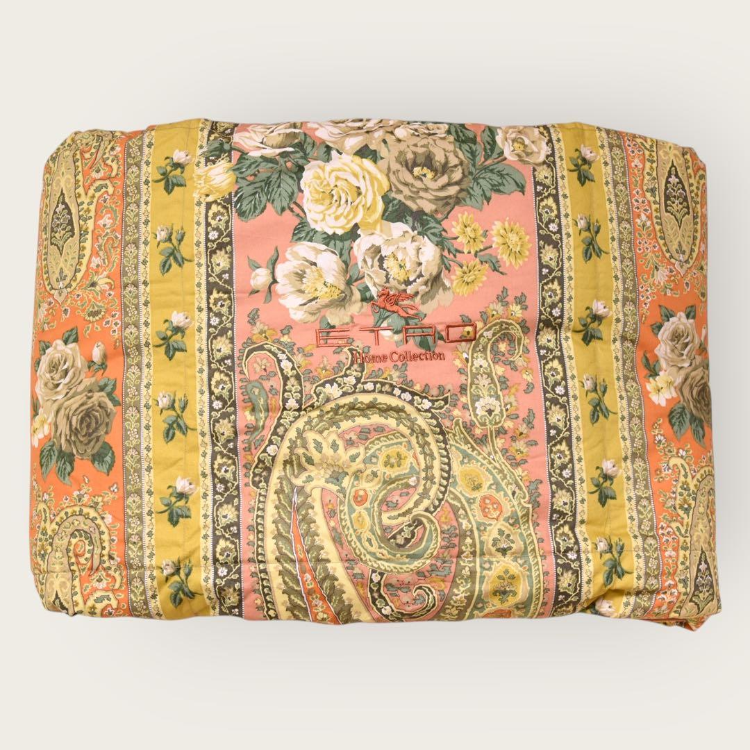 9272.エトロ 羽毛肌掛けふとん シングル 150×200