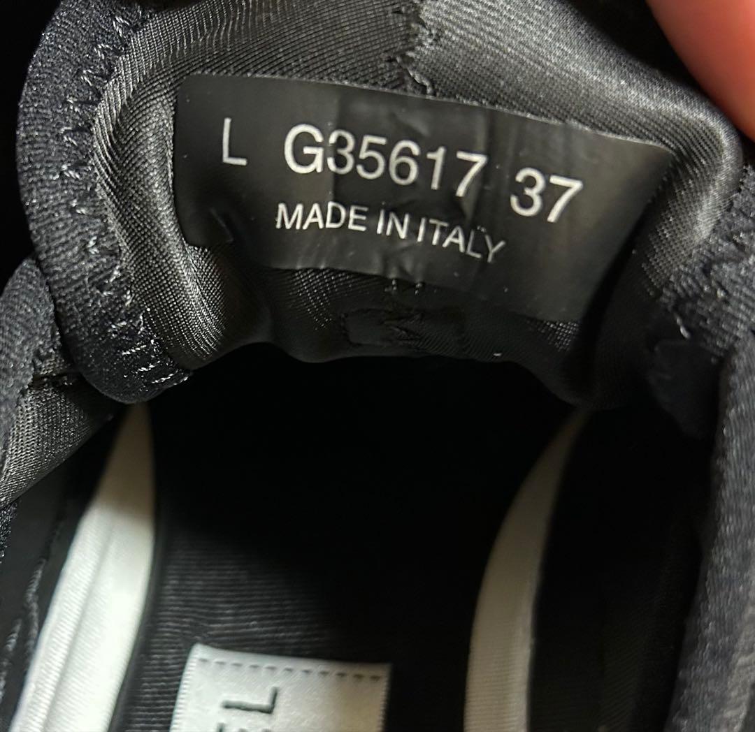 CHANEL ブラック ハイカットスニーカー【37】