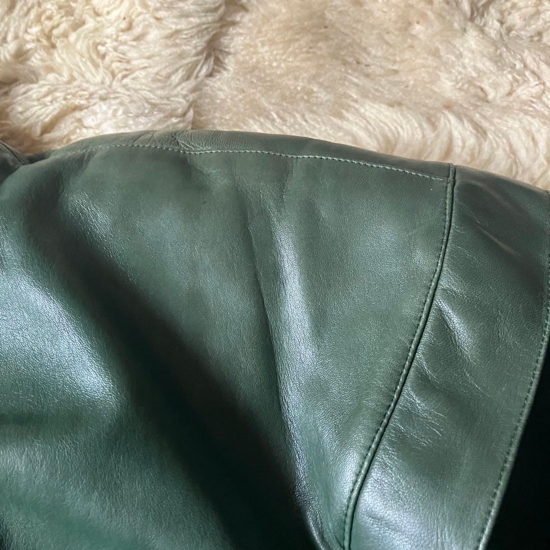 80sフランスヴィンテージclaude montana柔レザーボンバージャケット