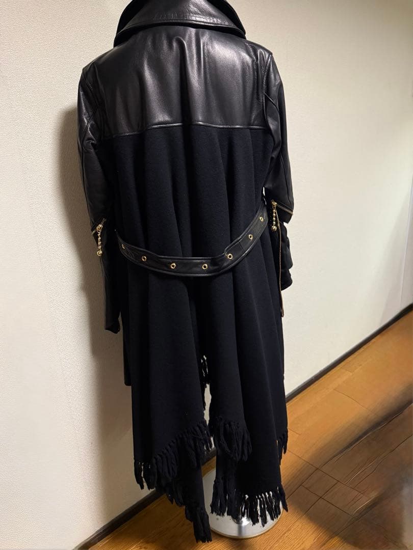 最強！希少！新 UNDERCOVER アンダーカバー レザーライダースコートif